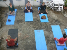 Morning yoga