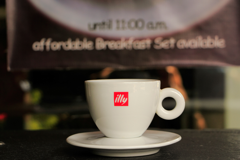 An illy espresso at Mango Tree Cafe